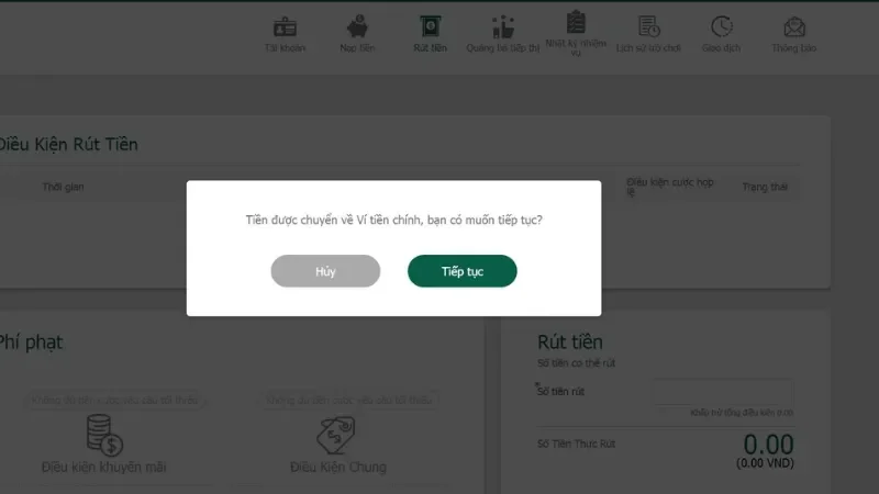 Lưu ý trong quá trình rút tiền Bet365